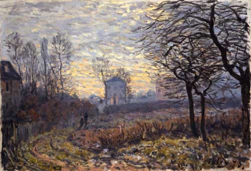 Painting Code#40580-Sisley, Alfred - Le Couple Environs de Louvecinnes