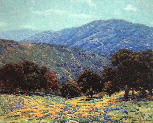 Painting Code#40610-Redmond, Granville(USA): Flowers Under the Oaks