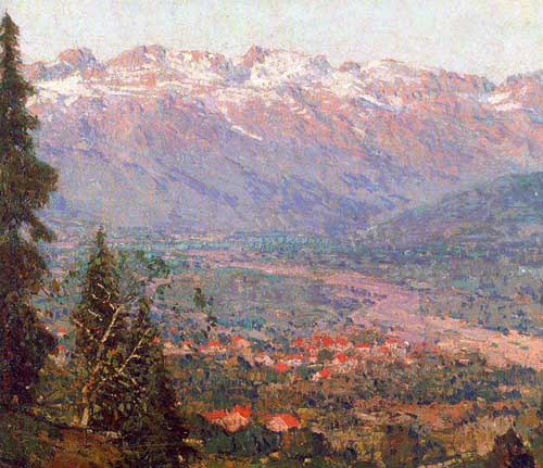 Painting Code#40651-Payne, Edgar Alwin(USA): Swiss Village
