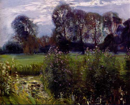 Painting Code#40682-Munnings, Sir Alfred James(UK) - The Waveney At Hoxne