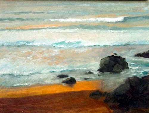 Painting Code#40700-Oregon Coast Reflections