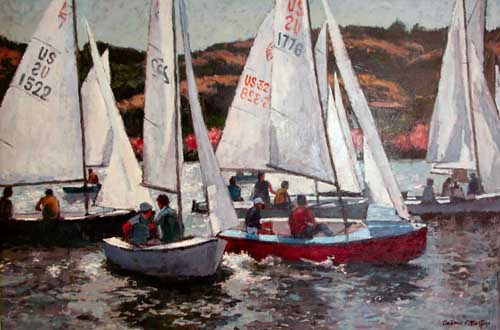 Painting Code#40744-Martino, Antonio Pietro: Spring Regatta