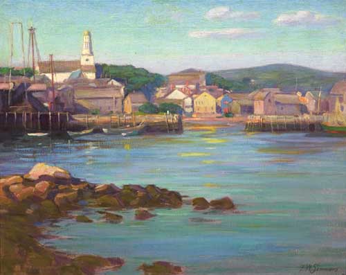 Painting Code#40799-FREEMAN WILLIS SIMMONS(USA): Summer Day, Rockport