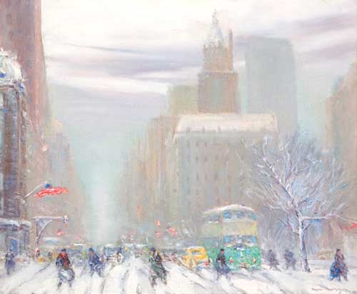 Painting Code#40803-JOHANN BERTHELSEN(USA): The Green Bus