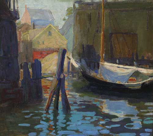 Painting Code#40812-IDA WELLS STROUD(USA): At the Docks