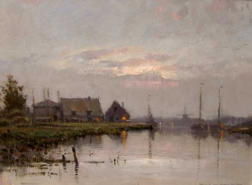 Painting Code#40872-H A N S   V A N   M O E R K E R K E N: Dusk