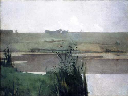 Painting Code#40891-Twachtman, John(USA): Arques-la-Bataille
