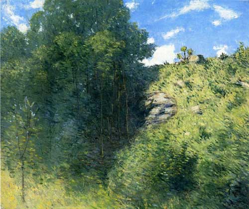 Painting Code#40892-Weir, Julian Alden(USA): Ravine near Branchville

