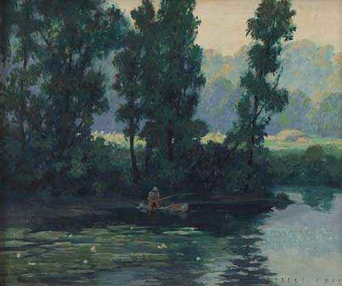 Painting Code#40919-Herbert J. Day(USA): Fishing