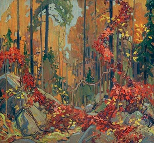 Painting Code#40967-Thomson, Tom(Canadian, 1877-1917): Autumn's Garland