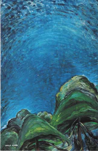 Painting Code#41000-Emily Carr(Canadian, 1871-1945): Above the Trees