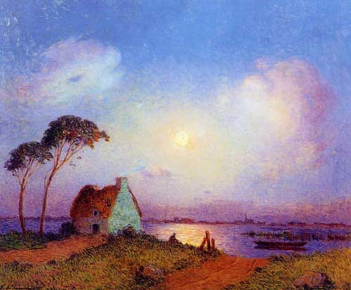 Painting Code#41082-Ferdinand du Puigaudeau - Grande Briere Landscape