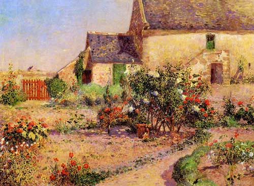 Painting Code#41092-Ferdinand du Puigaudeau - The Garden at Kervaudu