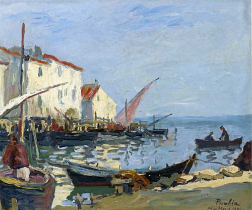 Painting Code#41099-Francis Picabia - Les Martigues