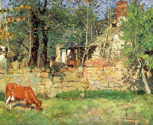 Painting Code#41102-Gari Melchers - In Old Virginia, Belmont