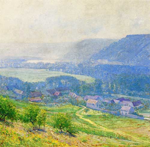 Painting Code#41124-Guy Orlando Rose - The Saine Valley, Giverny