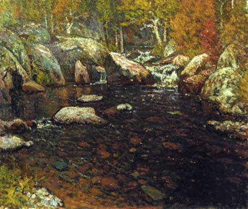 Painting Code#41162-John Joseph Enneking - Woodland Pool