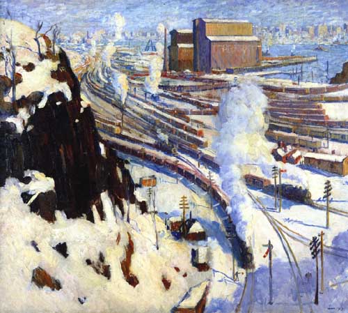 Painting Code#41184-Leon Kroll - Terminal Yards