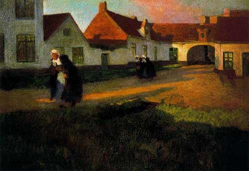 Painting Code#41185-Manuel Benedito Vives - Paisaje Breton