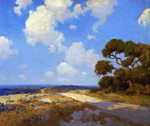 Painting Code#41239-Julian Onderdonk - Hill Country Lane