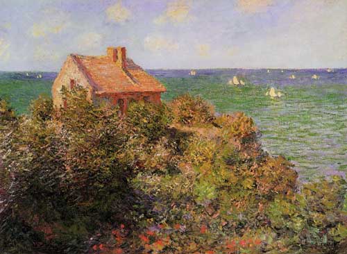Painting Code#41335-Monet, Claude - Fisherman's Cottage at Varengeville