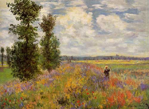 Painting Code#41383-Monet, Claude - Poppy Field, Argenteuil