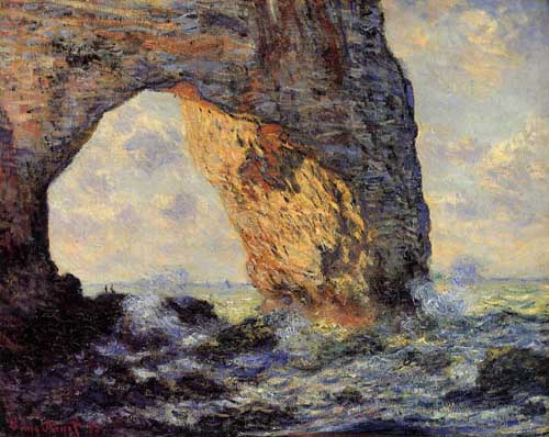 Painting Code#41441-Monet, Claude - The Manneporte, Etretat
