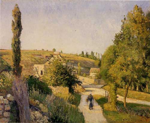 Painting Code#41717-Pissarro, Camille - Landscape at l'Hermitage, Pontoise