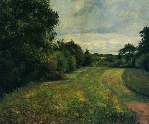 Painting Code#41748-Pissarro, Camille - Le Fond de St. Antoine, Pontoise