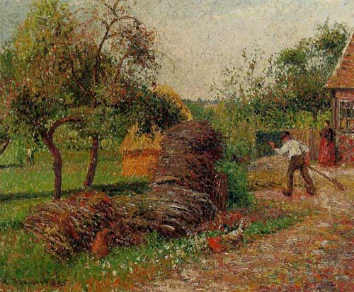 Painting Code#41769-Pissarro, Camille - Mother Lucien's Yard