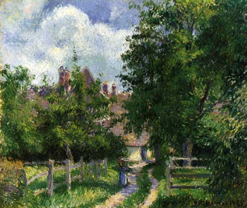Painting Code#41773-Pissarro, Camille - Neaufles-Sant-Martin, near Gisors