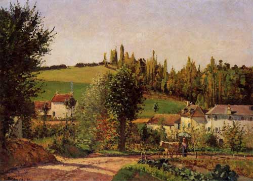 Painting Code#41777-Pissarro, Camille - Path of l'Hermitage at Pontoise