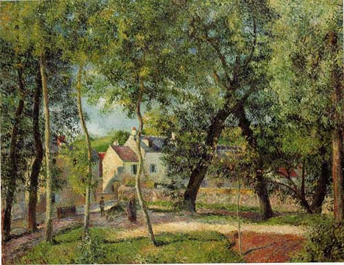 Painting Code#41779-Pissarro, Camille - Paysage a Osny pres de l'abreuvoir