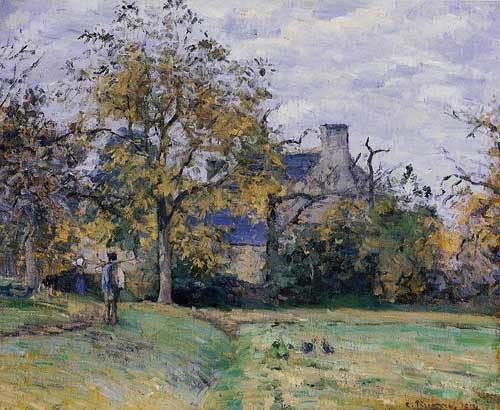 Painting Code#41781-Pissarro, Camille - Piette's Home on Montfoucault