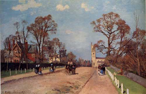 Painting Code#41848-Pissarro, Camille - The Avenue, Sydenham