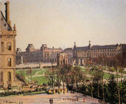 Painting Code#41859-Pissarro, Camille - The Carrousel, Afternoon Sun