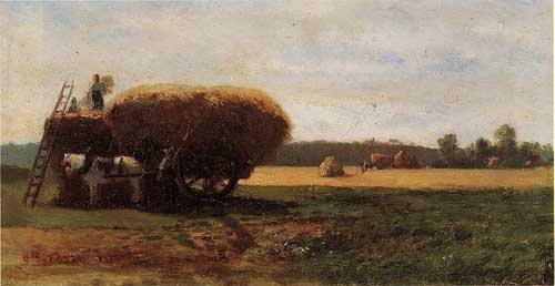 Painting Code#41891-Pissarro, Camille - The Harvest
