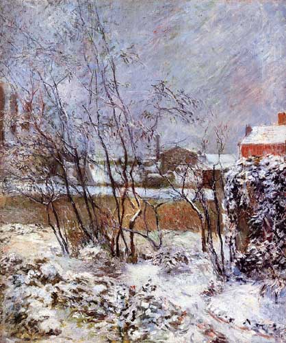 Painting Code#42187-Gauguin, Paul - Snow, Rue Carcel