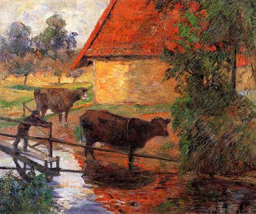 Painting Code#42225-Gauguin, Paul - Watering Place