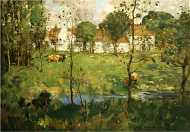 Painting Code#42405-James Hamilton - A Scottish Farm
