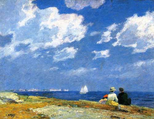 Painting Code#42407-Potthast, Edward(USA) - Along the Shore