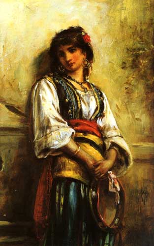 Painting Code#45010-Pelham, Thomas Kent(UK): Lost in Thought