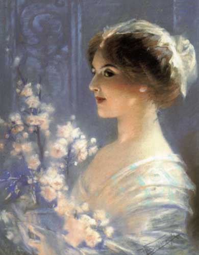 Painting Code#45014-Schlimarski, Hans(Austria): Portrait of a Lady