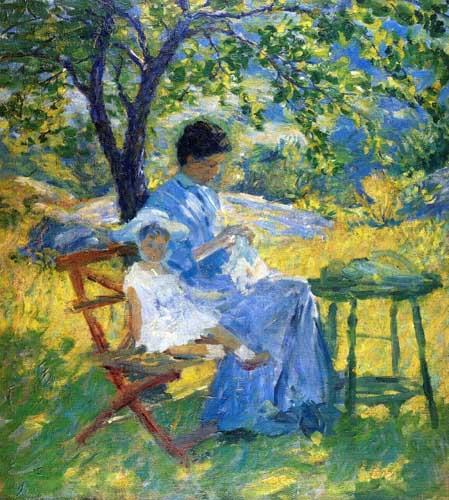 Painting Code#45043-Ebert, Charles - Mary Roberts Ebert with Betty