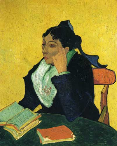 Painting Code#45073-Vincent Van Gogh - L'Arlesienne, Portrait of Madame Ginoux