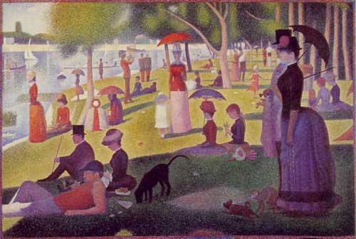 Painting Code#45128-Seurat, Georges: A Sunday on La Grande Jatte, original size: 207,5 x 308cm