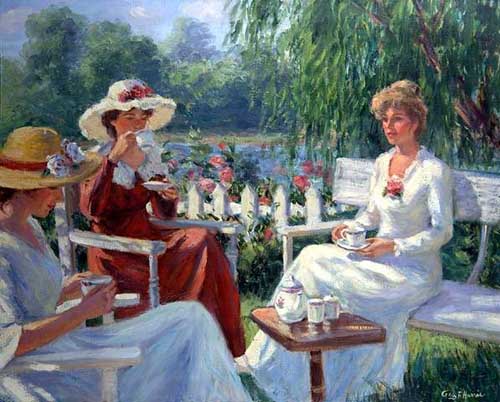 Painting Code#45174-Team Time in Garden