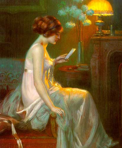 Painting Code#45181-Enjorlas, Delphin: The Letter