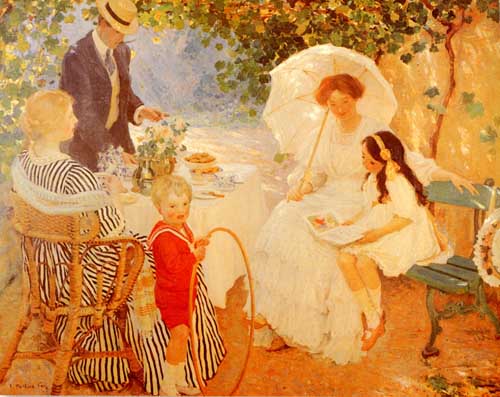 Painting Code#45212-Fox, Emanuel Phillips (Australia): The Arbour