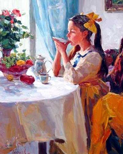 Painting Code#45256-Afternoon Tea